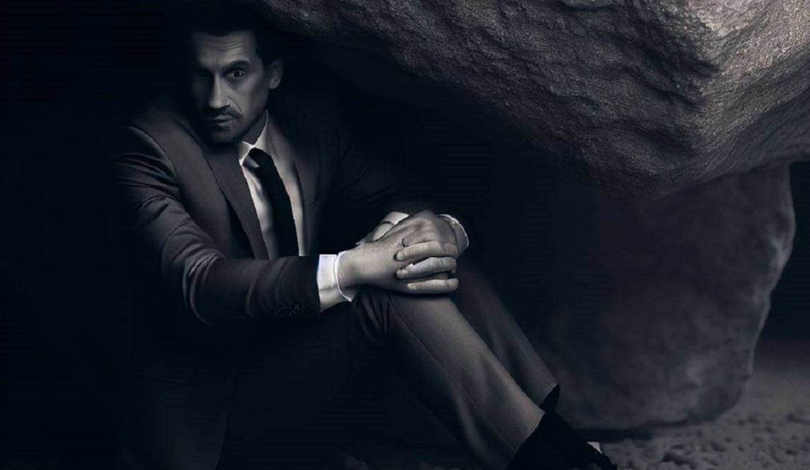 Hiding under a rock Hiding under a rock